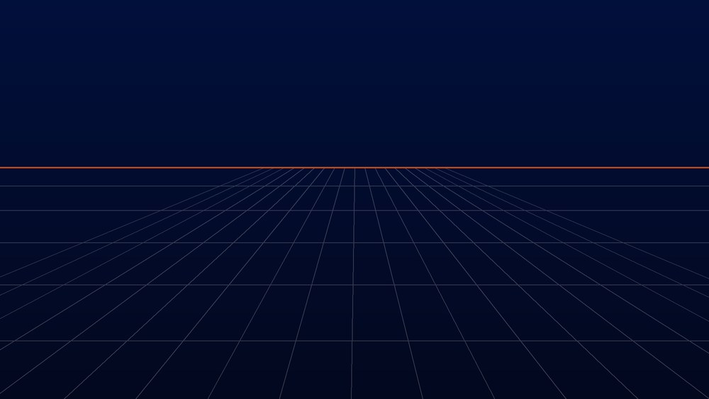 Cover art: a perspective grid receding to a horizon